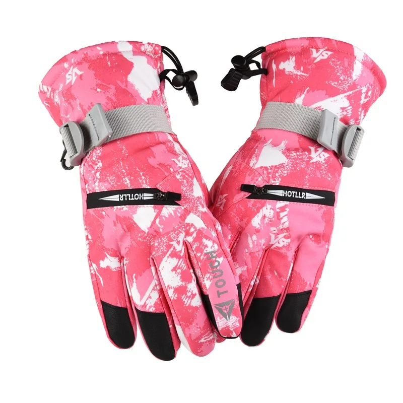 Зимние плотные бархатные сенсорные перчатки для мужчин и женщин лыжные уличные