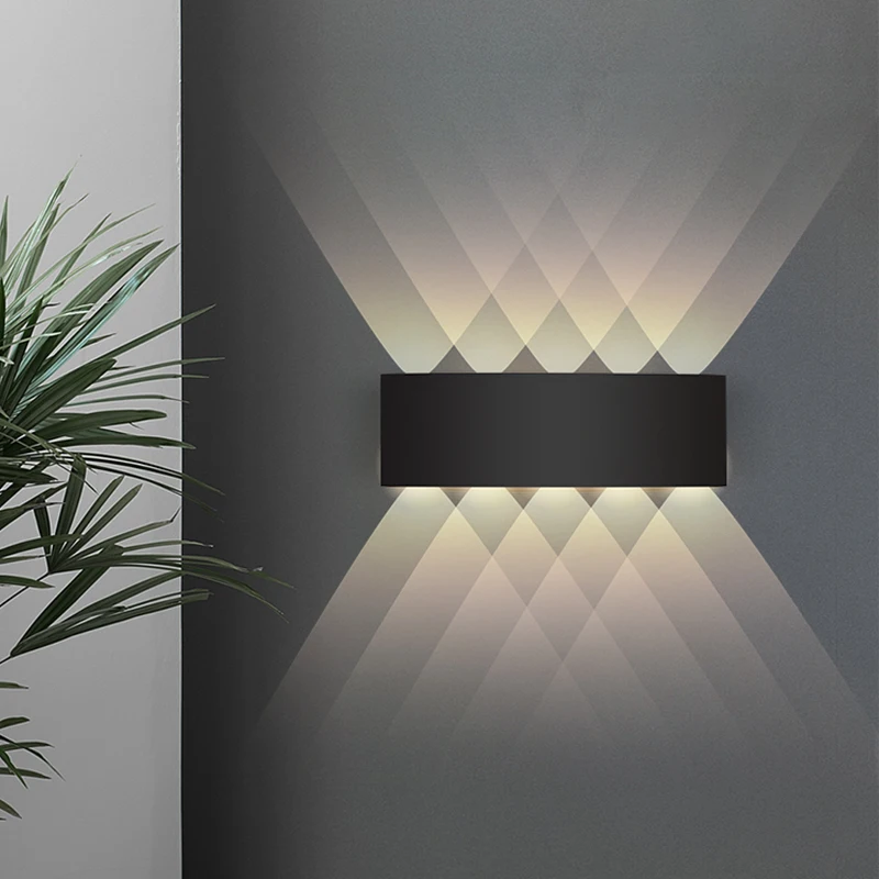 

Светодиодный настенный светильник IP65 Водонепроницаемый наружный забор садовый светильник s Алюминий домашней моды, настенный светильник д...