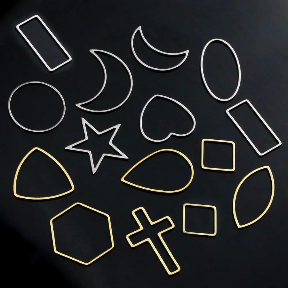 50 шт./лот Подвеска из нержавеющей стали золотистый коннектор Шарм сделай сам для