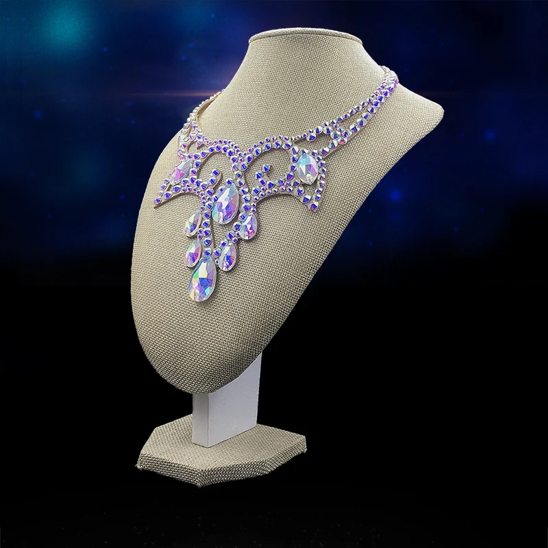 Женское плетеное ожерелье ручной работы модное Свободное из смолы Стразы