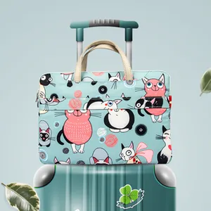 cute cat computer bags 14 13 15 15 6 16 inch laptop sleeve for acer hp envy lenovo samsung 13 3 11 6 12 12 5 notebook bag case free global shipping