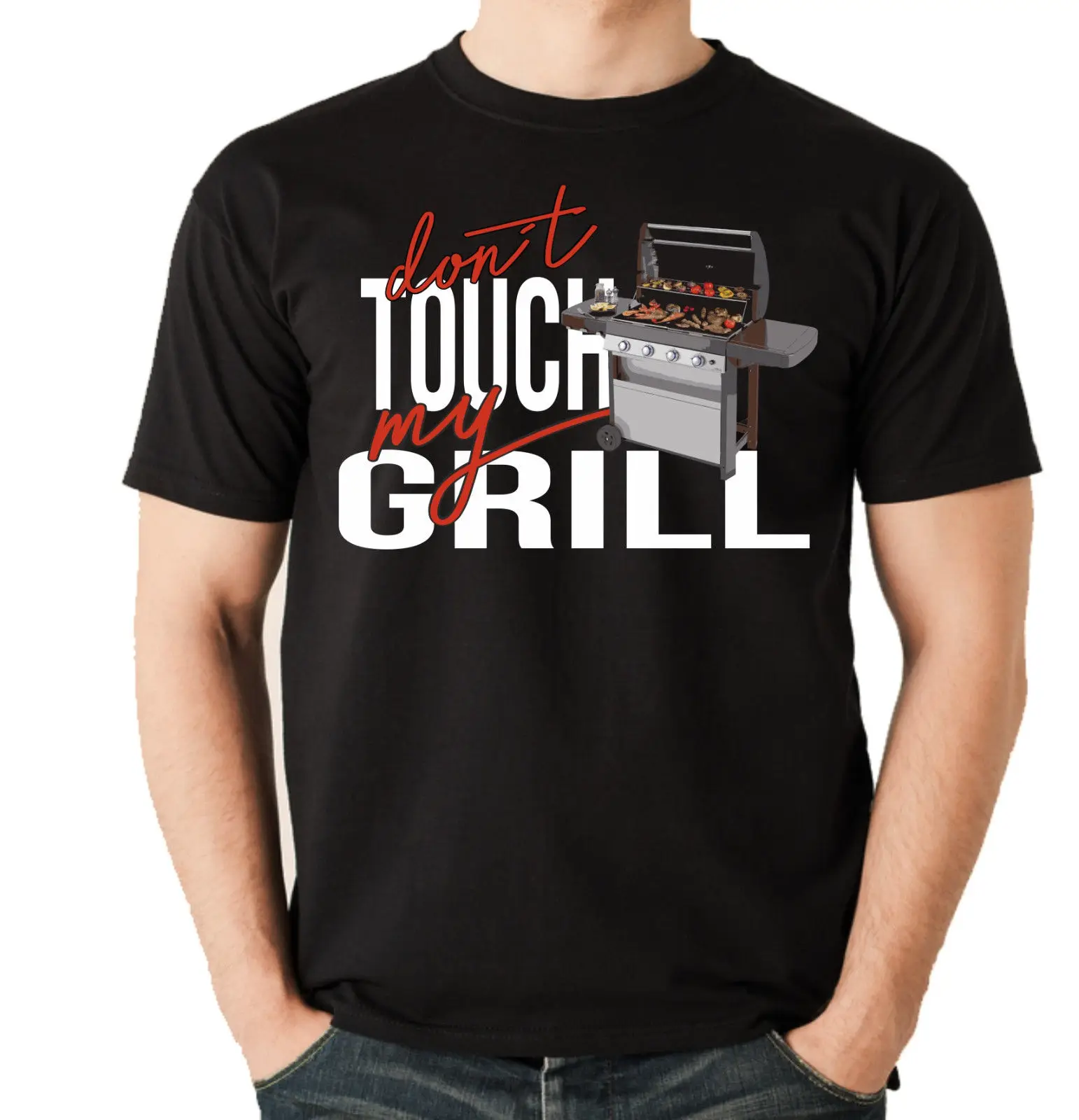 Мужская футболка унисекс GRILL Dont Touch My Grillen BBQ Gasgrill Sexy Siviwonder новинка 2018 модная