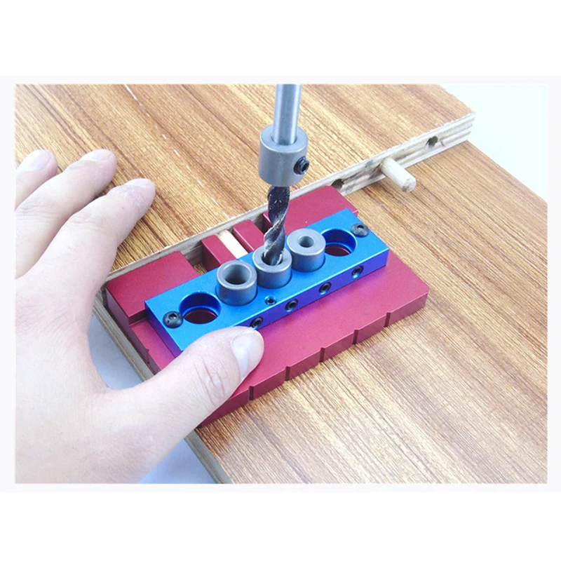 Woodworking Splicing Board Hole Opener Locator W/ Drills Tenon Punchers Positioning Dowelling Jig Tools DIY | Инструменты