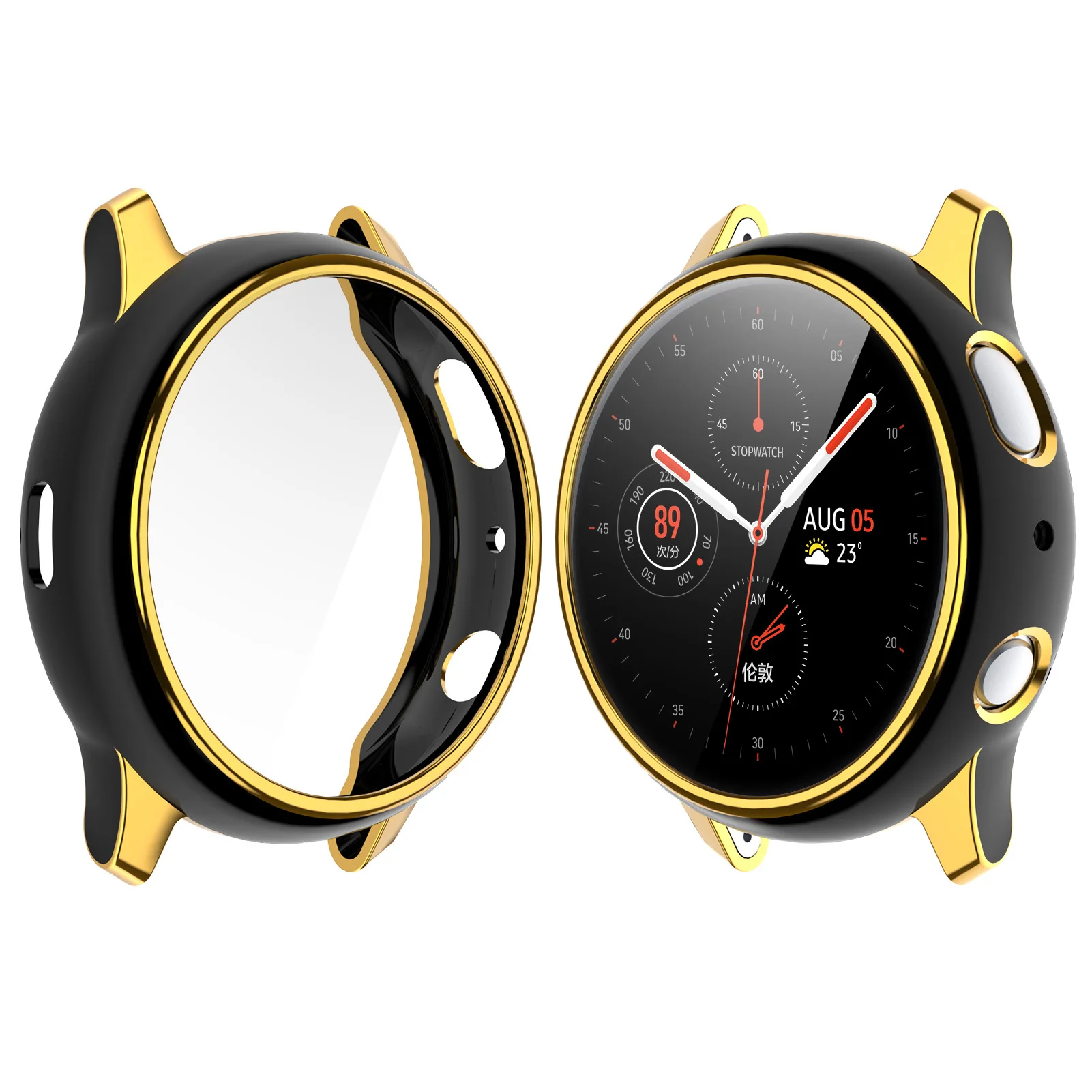 Чехол для Samsung Galaxy Watch Active 2 44 мм 40 аксессуары защиты экрана силиконовый чехол с