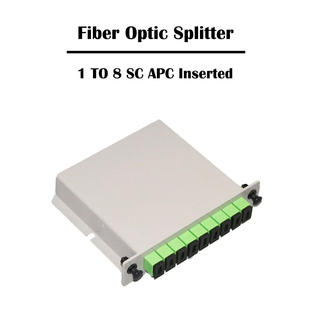 4 шт./лот SC UPC/SC APC SM вставочный волоконно оптический сплиттер 1X8 однорежимный для