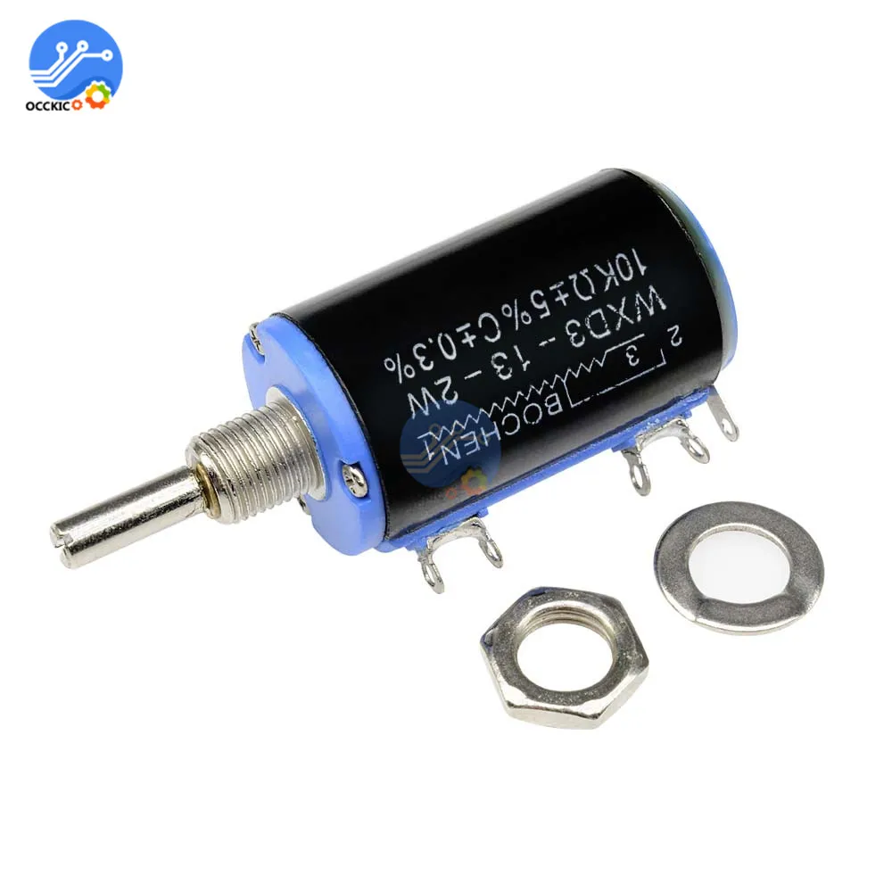 WXD3 13 2W 10K ohm многооборотный проволочный потенциометр регулируемый резистор|resistor