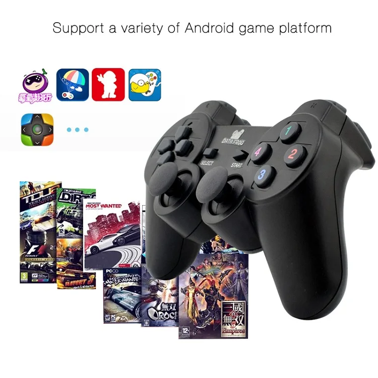 Данные лягушка 2 игрока 2,4G беспроводной игровой Геймпад контроллер для Android смартфон джойстик для Android ТВ коробка для Джойстики для ПК