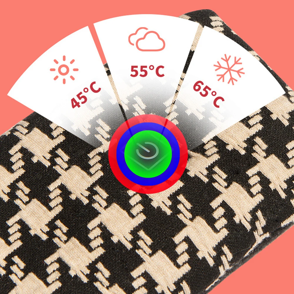 

Practical Heating Scarf Winter Hot Compress Cervical Spine Shoulder Neck USB Charging Self-Heating Bib Unisex Scarf