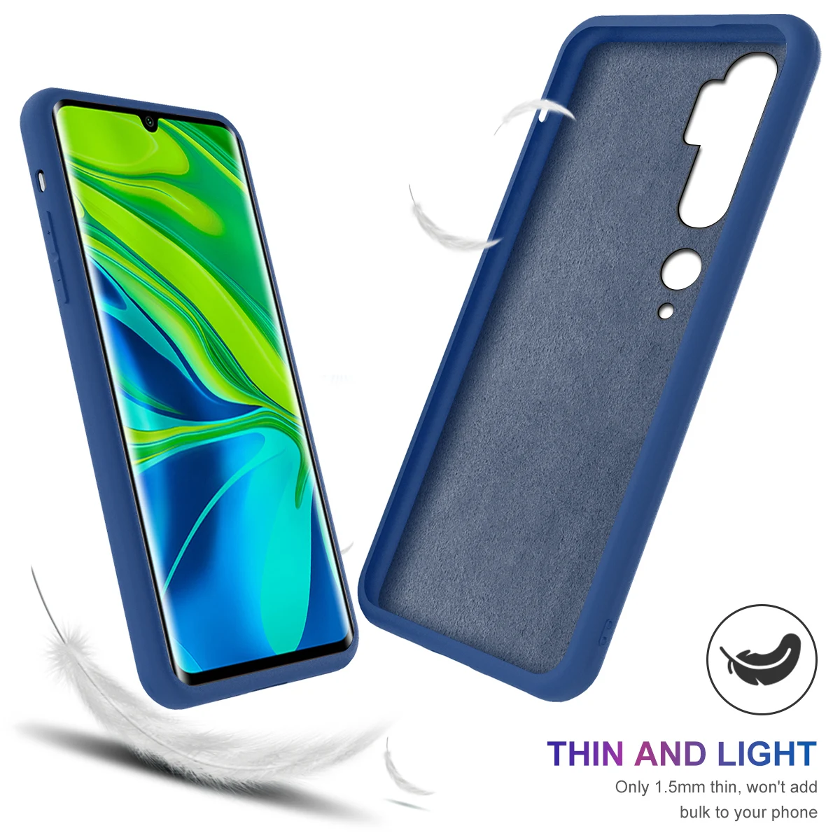 Чехол для Xiaomi Note 10 Pro Mi CC9 из мягкого ТПУ встроенного бархата защитный чехол Redmi 8T 8