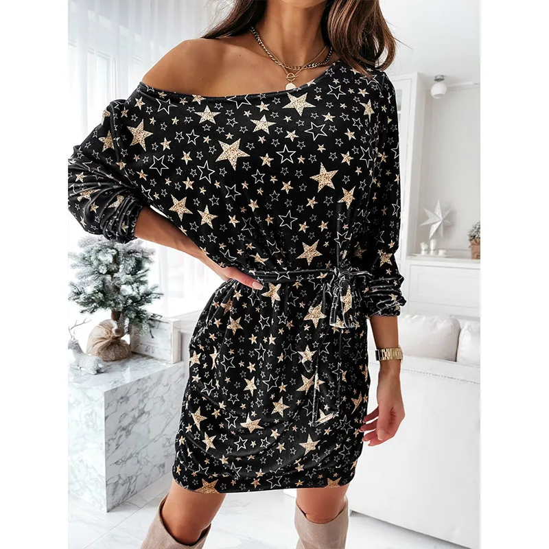 Женские Платья с цветочным принтом милое мини платье бантом и круглым вырезом