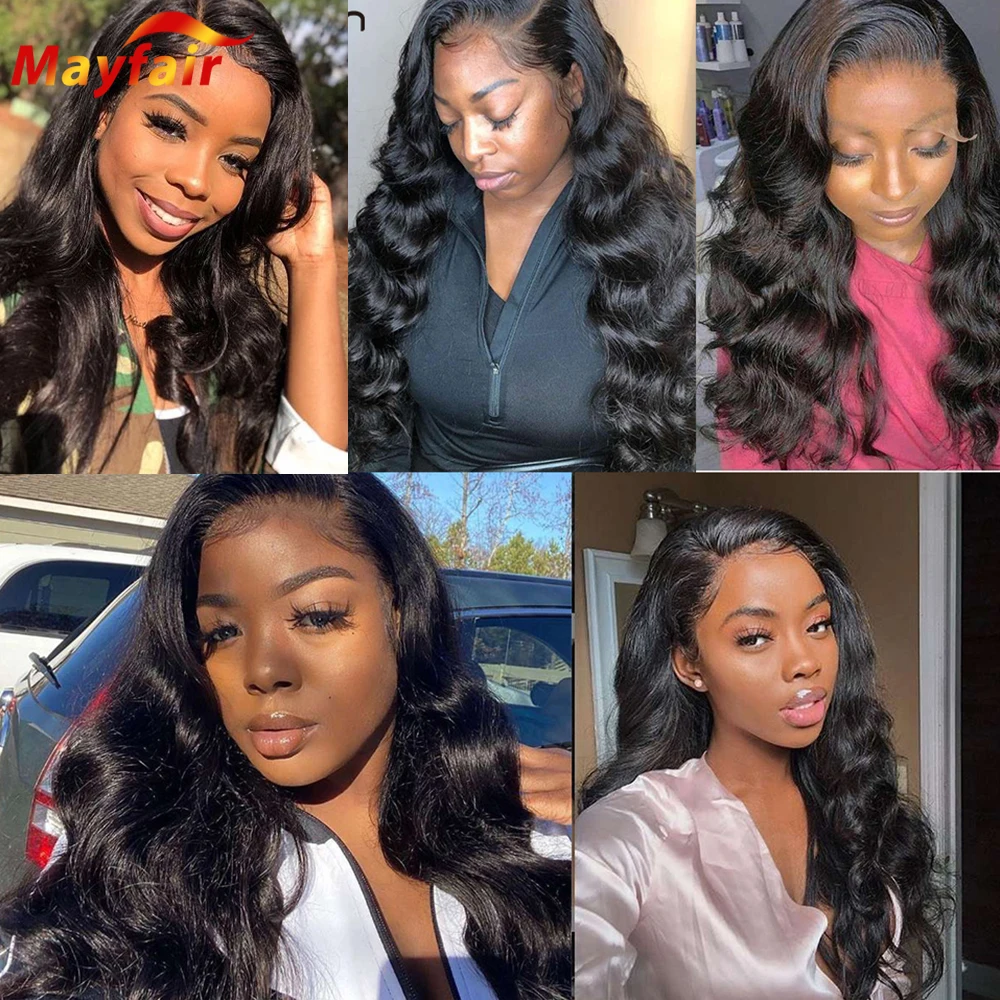 

Body Wave 28 Inch Lace Front Wig Human Hair Lacefront Frontal Pre Plucked 4x4 13x4 Closure Bodywave Wigs for Black Women