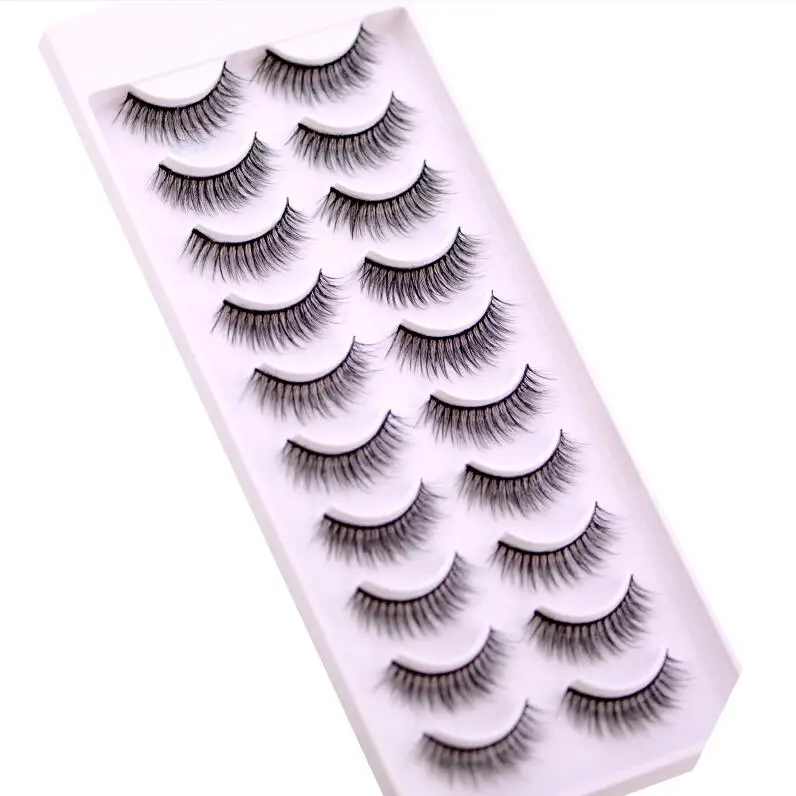 10 Pairs 8D002 HBZGTLAD 5/8/10 пар 3D норковые накладные ресницы натуральные/толстые длинные ресницы для макияжа инструменты для наращивания - Цвет: 10 Pairs 8D002