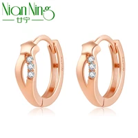 nianning 18k real gold earrings for women 2022 new rose gold star really au750 stud earring fine jewelry 1 1g