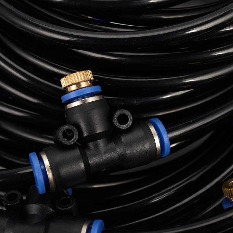 

Water Spray Kit Water Fog Garden Nebulizer Outdoor Misting System Water Mist for Greenhouse Garden Patio Watering Irrigation