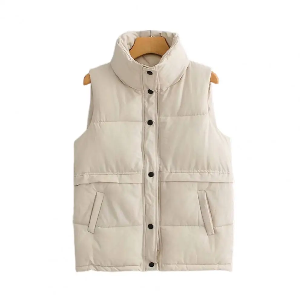 

Однотонное блестящее пальто, осенне-зимний облегающий женский жилет с боковыми карманами и пуговицами, верхняя одежда