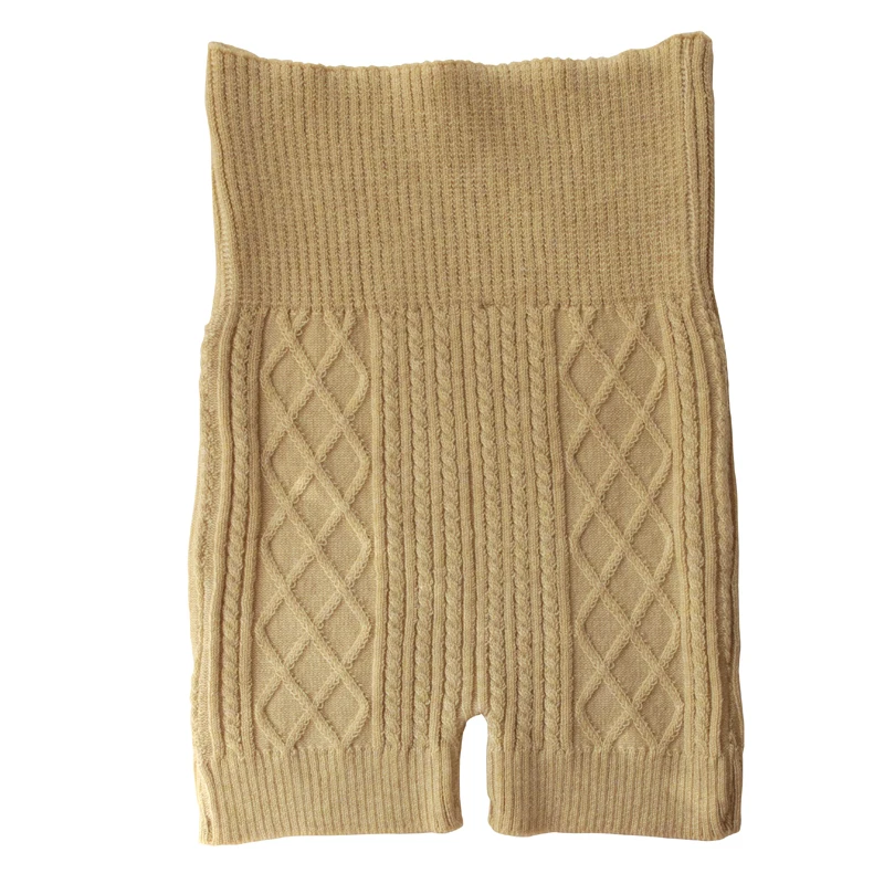 Леггинсы вязаные шерстяные женские теплые с высокой талией бесшовные для осени и