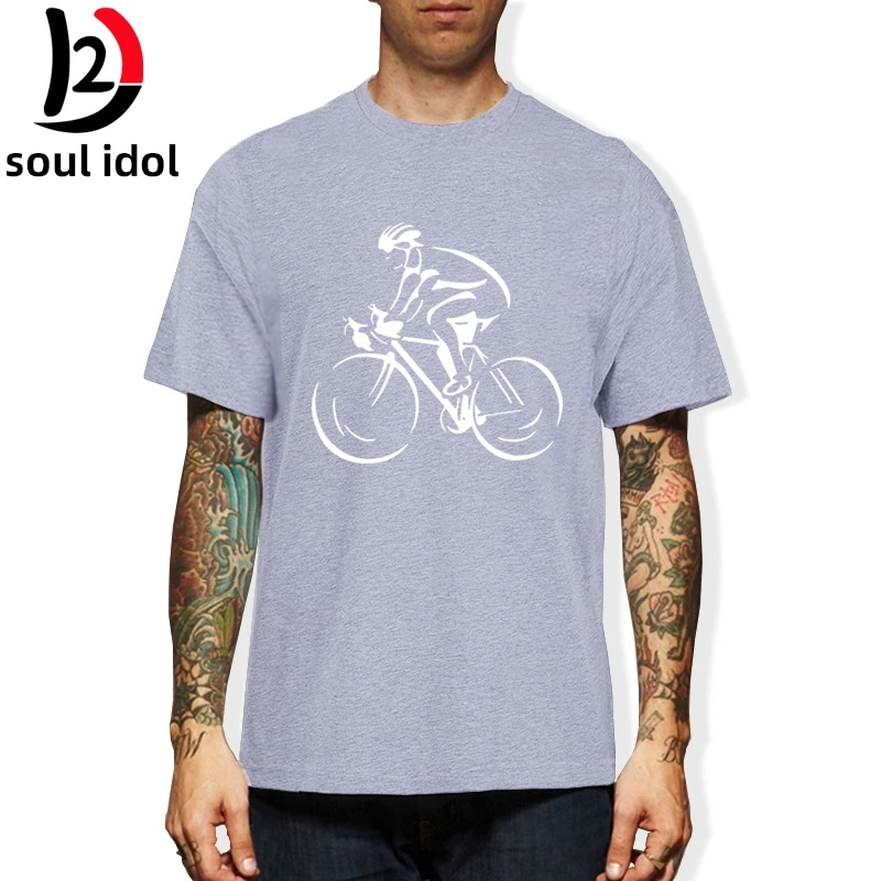 

D2 New Men Hot Fashion Solid T-Shirts Cyclist Bicycle Cycle Transport Biker Cycler Mens T Shirt