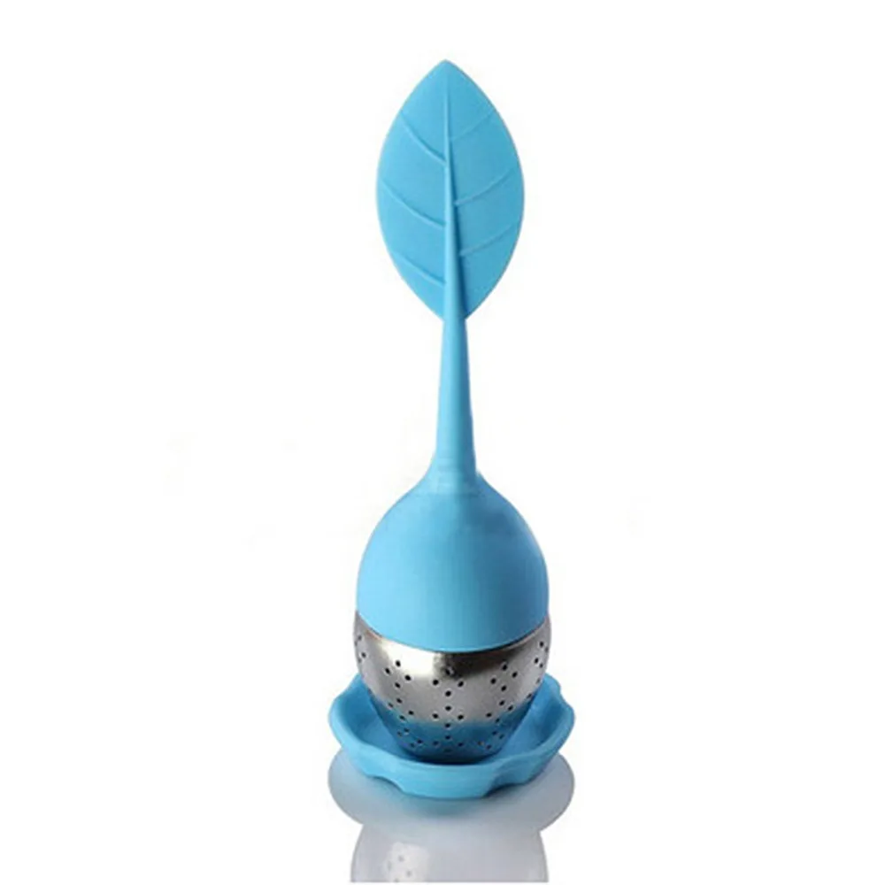 

Creative Ball Shape Silicone making Tea Leaf Filter Strainer Herbal Spice Stainless Infuser look and smart design