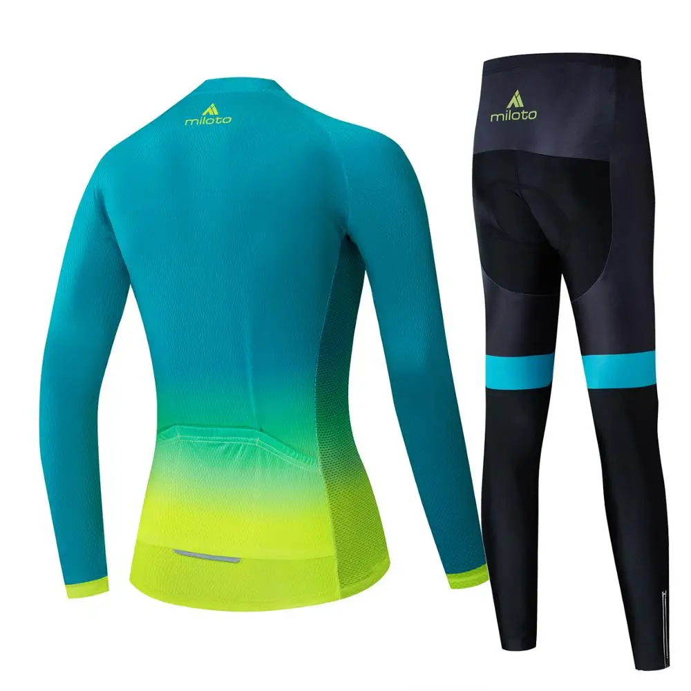 Женская теплая зимняя велосипедная футболка Miloto флисовая одежда для горного