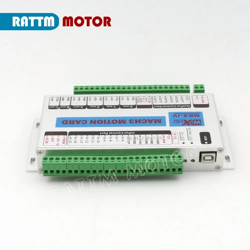 Обновление 4 оси USB Mach3 Управление Движения карты коммутационная плата 2 МГц XHC MK4
