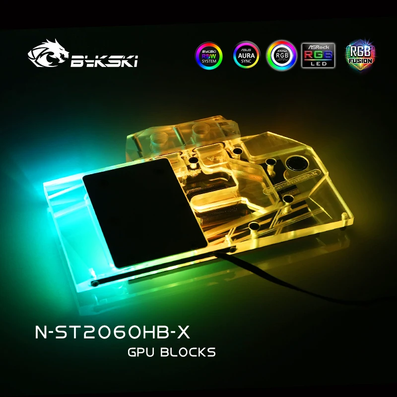 Bykski N-ST2060HB-X Full Cover Graphics Card Water Cooling Block For Zotac RTX2060-6GD6 OC HB/GTX1660Ti-6GD6 HA | Компьютеры и офис