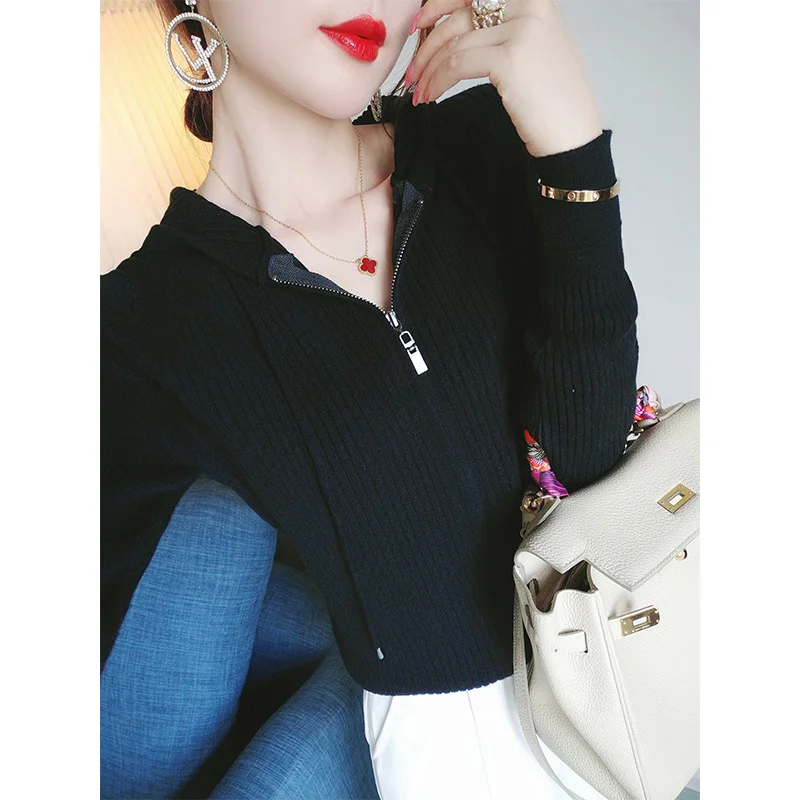 Новинка 2021 Ранняя осень Топ с капюшоном в минималистичном дизайне нишевый