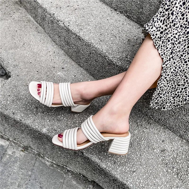 

ASUMER 2020 hot sale big size 43 women sandals top quality comfortable casual shoes square heels summer beach sandals woman