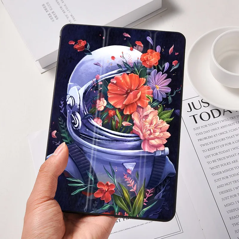 For iPad 9.7 2018 Case Fashion Flower Pattern Tablet Smart Cover 2017 Air 2 Mini 4 5 2/3/4 ipad 7th Pro 2020 | Компьютеры и офис