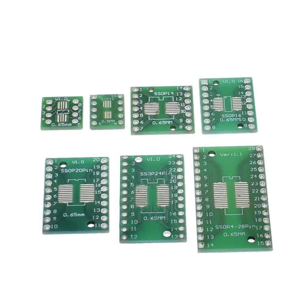 35 шт. = 7 значений * 5 набор печатных плат SMD поворот DIP SOP MSOP SSOP TSSOP SOT23 8 10 14 16 20 24 28 SMT To