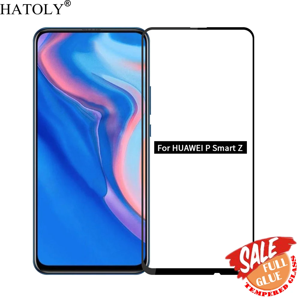 

Закаленное стекло с полной проклейкой для Huawei P Smart Z, Защитная пленка для экрана Huawei P Smart Z, Защитная пленка для телефона Huawei P Smart Z