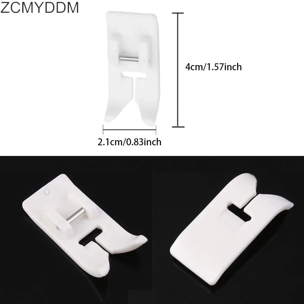 ZCMYDDM Non-stick Presser Foot with Presser Leather Roller Foot for Babylock Brother Singer DIY Home Sewing Machine Accessories images - 6