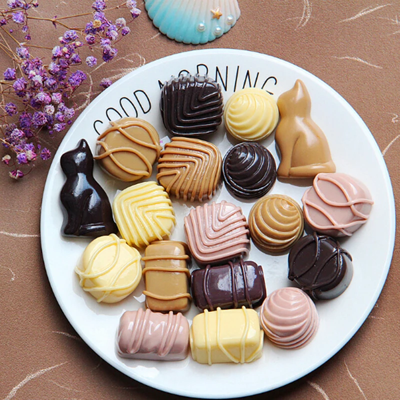 Современные аксессуары для украшения холодильника имитация еды шоколада милый