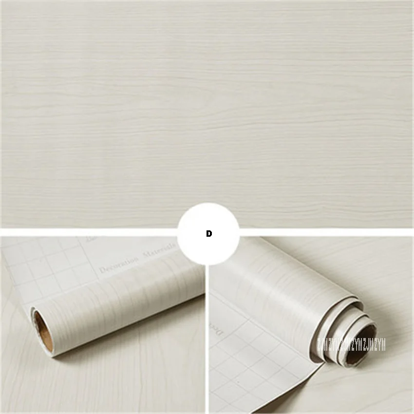 60 см * 6 м деревянная зернистая бумага ПВХ водонепроницаемые обои шкаф двери