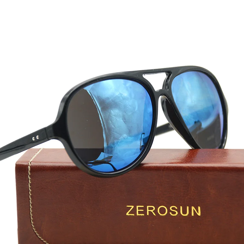 Zerosun солнцезащитные очки для мужчин и женщин Зеркальные Солнцезащитные