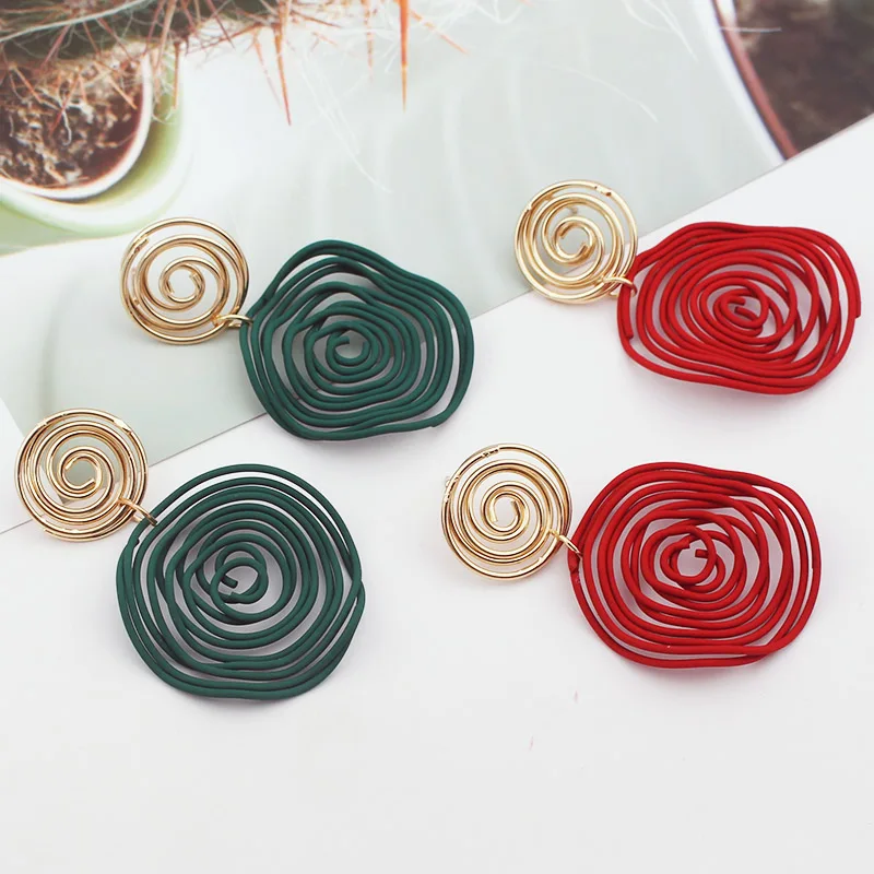 Новые дизайнерские большие серьги-подвески для женщин Модные Винтажные