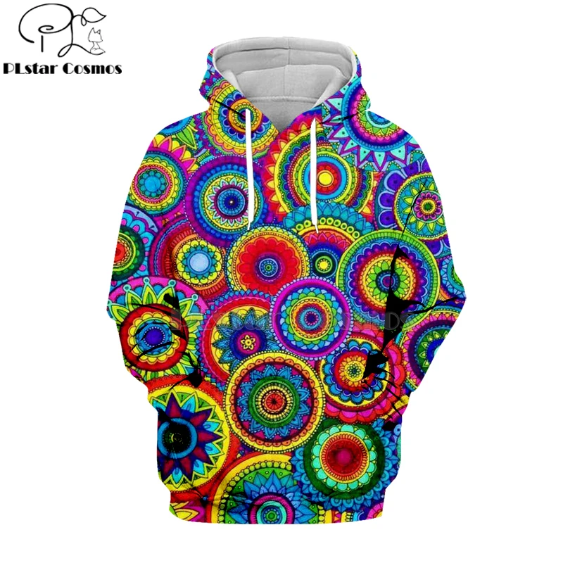 PLstar Cosmos Хиппи Мандала Триппи абстрактный психоделический 3d толстовки/Толстовка