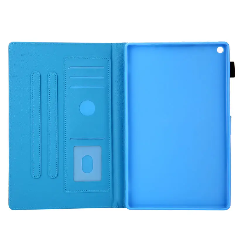 

Case For Amazon Kindle Fire HD 10 2017 7th Gen Smart Cover For Fire HD 10 2015 5th Funda Tablet Cute Cat Print Stand Shell Capa