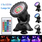 Светодиодный RGB прожектор с дистанционным управлением, водонепроницаемые Ландшафтные светильники с регулируемой яркостью, уличный декоративный RGB светильник для аквариума, подводного фонтана