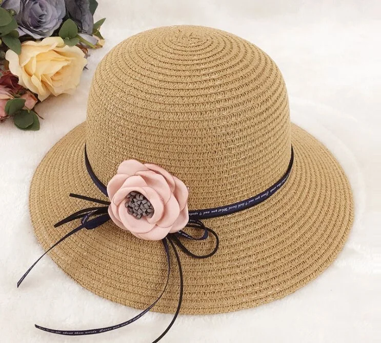Шляпа DONGYUN004 женская Соломенная с бантом и широкими полями | Аксессуары для одежды