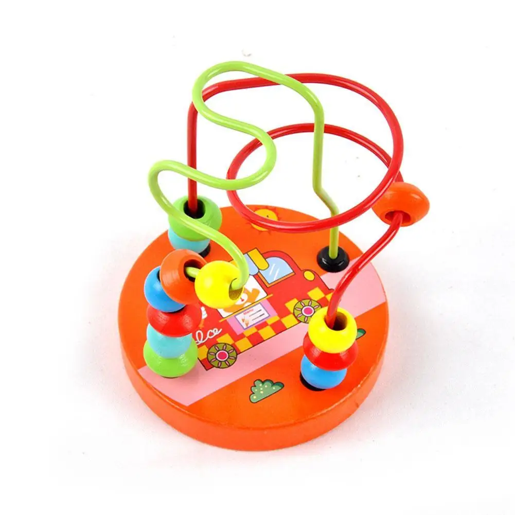 Деревянные Мультяшные животные бусины игрушки для детей подарок мальчиков и