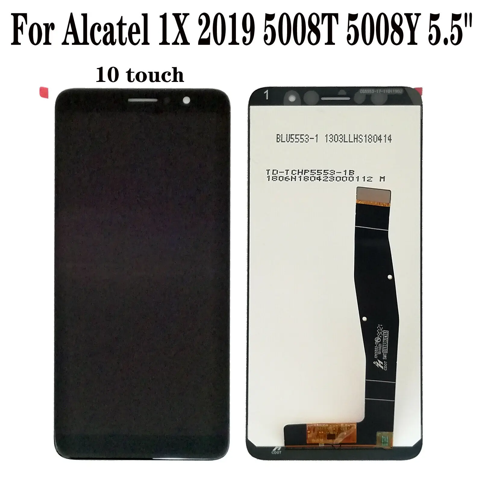 Оригинальный Новый сенсорный ЖК-дисплей 5,5 дюйма для Alcatel 1X 2019 5008T 5008Y
