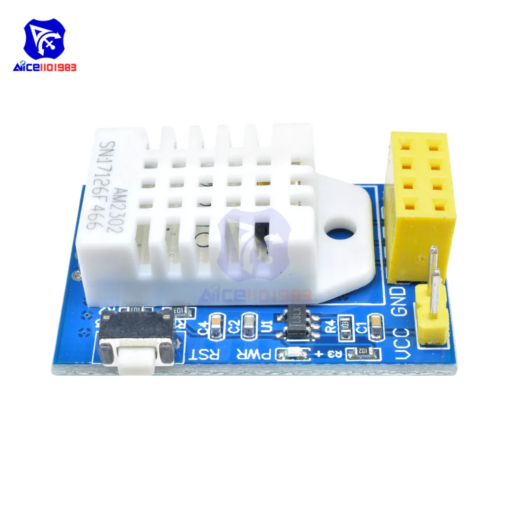 DHT22 ESP-01s Shield ESP8266 ESP01S ESP01 беспроводная wifi плата DHT22 AM2320 DHT11 датчик температуры и влажности модуль IEC IIC выход сигнала для Arduino - Цвет: DHT22 ESP-01s Shield