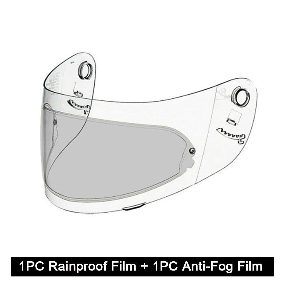 Пленка для мотоциклетного шлема 2 шт. противотуманная и непромокаемая прозрачная