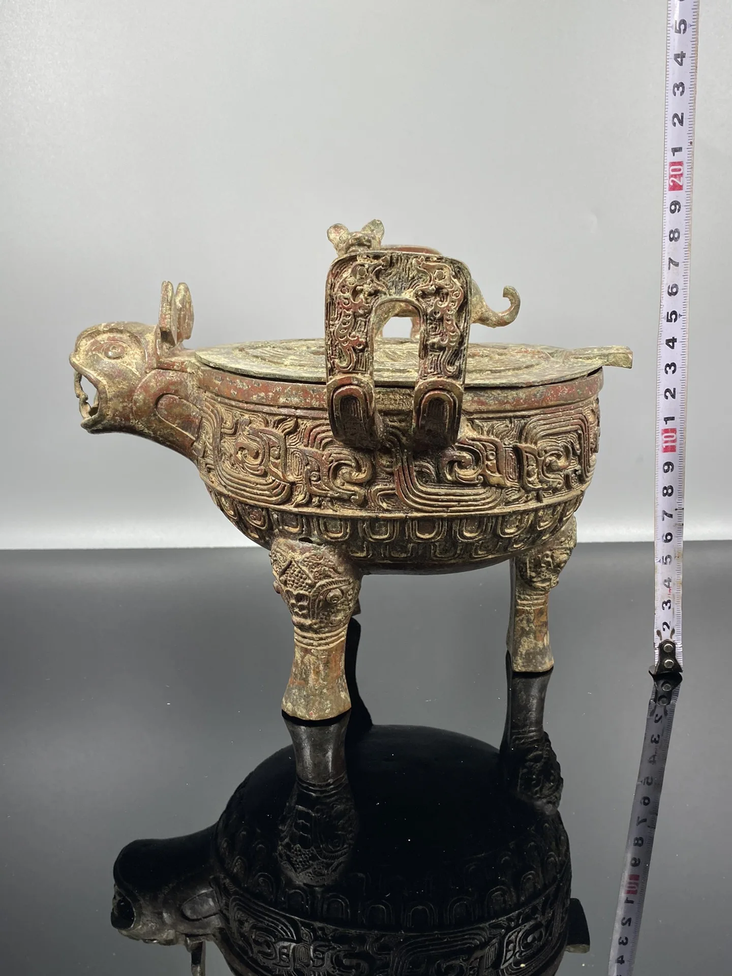 

LaoJunLu Bronze Animal Head Yi Imitation antique bronze masterpiece collection of solitary Chinese traditional style jewelry