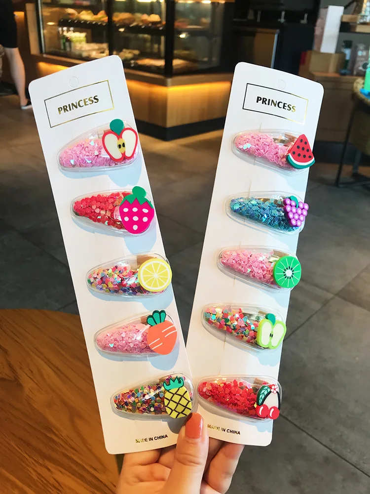 Детские аксессуары для волос 5 / 10 шт./компл. блестки звезда бегущий песок Любовь