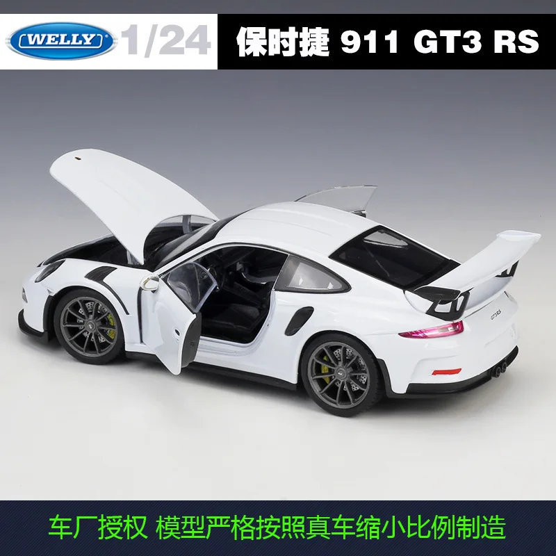 Welly 1:24 Porsche GT3 RS спортивный автомобиль сплав модель автомобиля Diecasts Игрушки