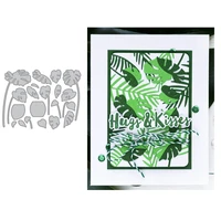 3d monstera plant metal cutting dies for new diy scrapbooking album new craft embossing cards 2020