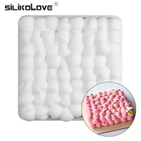 silikolove 3d cherry cake molds tray bakeware nonstick silicone mould square bubble cherry mousse baking pan mold diy cake tools