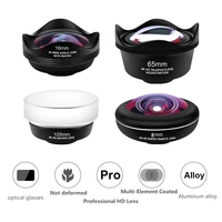 new 4 in 1 phone camera lenses kit 4k hd wide angle macro fish eye lens for iphone smartphone hd lenses kit