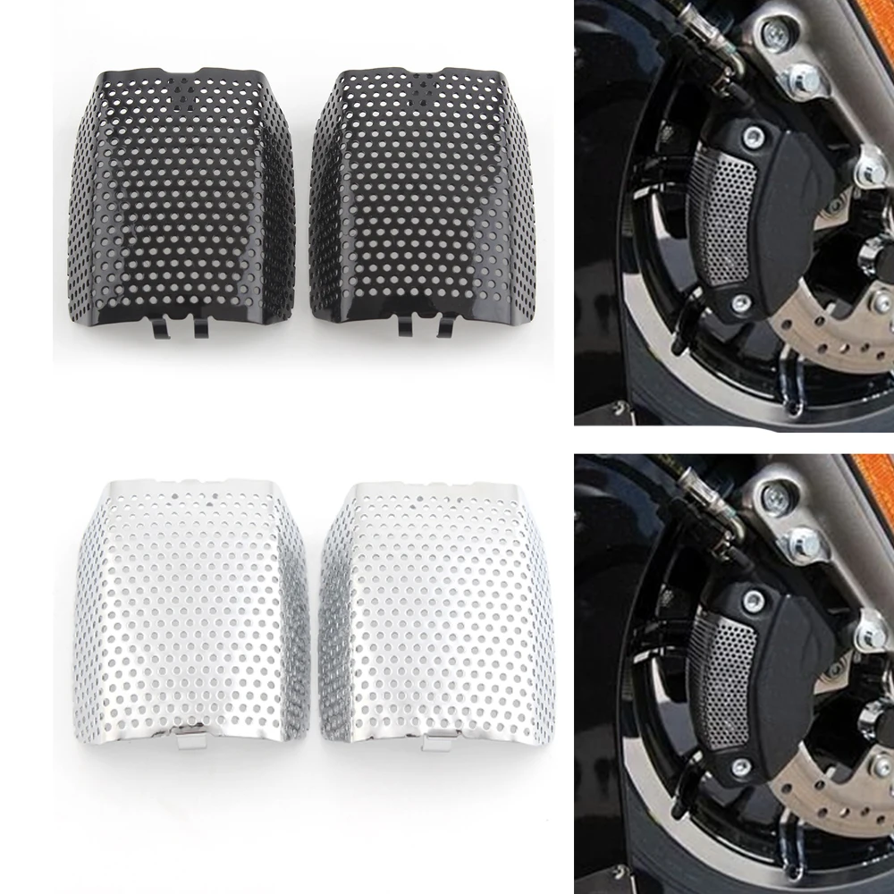 Крышка переднего тормозного суппорта мотоцикла для Harley Touring V-Rod Muscle VRSCF 08-19 черная